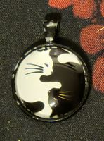 Ying Yang Katzen Schmuckanhänger für Halsketten