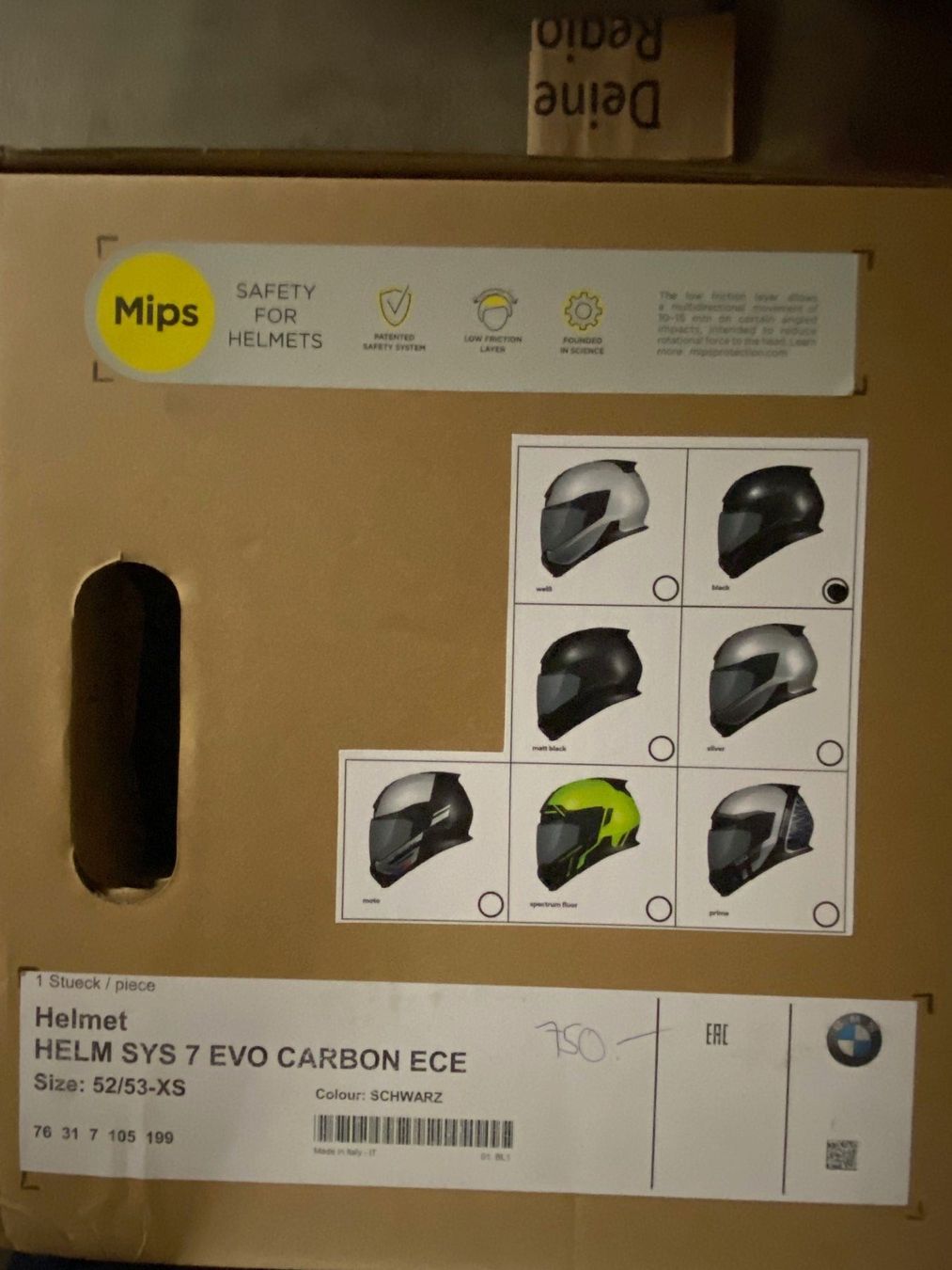 Caschi & visiere: BMW Helm SYS 7 Carbon Black XS – Nuovo e nell'imballaggio originale da Reinach BL venduto da DCastro4 4