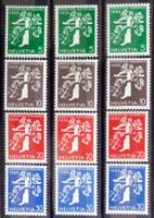 SUISSE 1939: Expo nationale, les séries de/fr/it, **