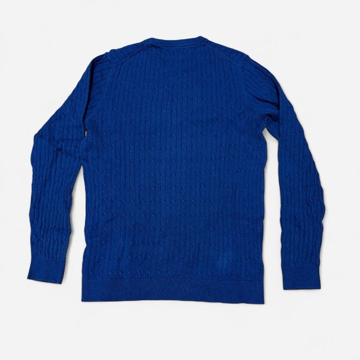 Massimo Dutti Maglioni & Felpe: Massimo Dutti Blue Cable Knit Wool Blend Sweater – Usato da Basel venduto da 1moonstar 1