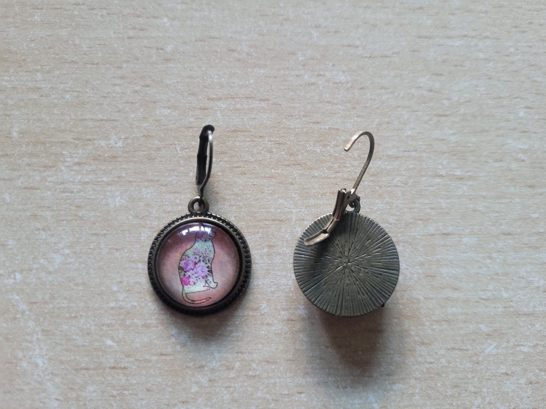 Orecchini pendenti & Orecchini a lobo: Boucles d'oreille fantaisie Chat – Usato da Genève venduto da VesnizaB 1