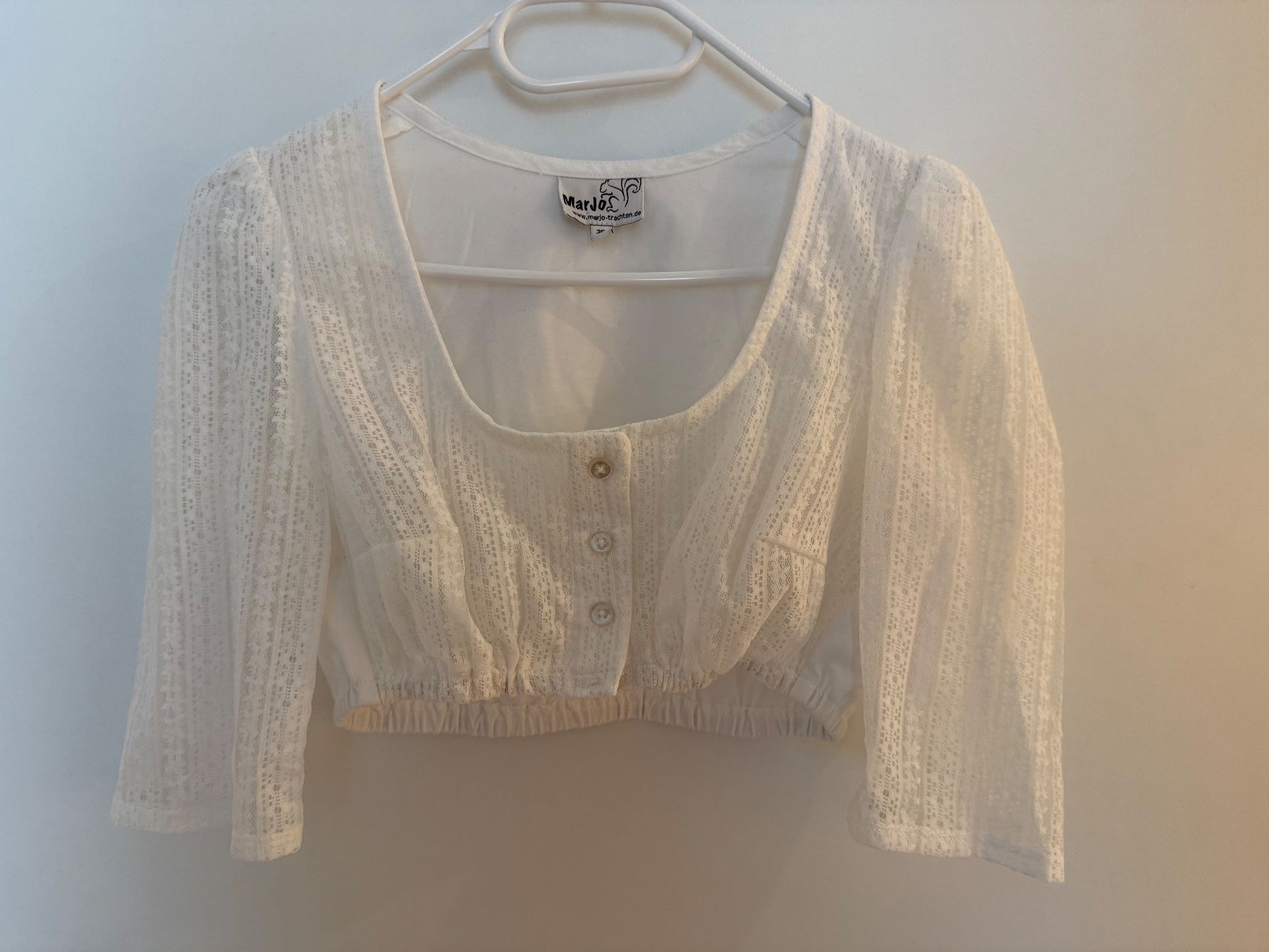 Camicette: Dirndl Bluse 36 MarJo weiß NEU – Nuovo (secondo la descrizione) da Buhwil venduto da Lin66