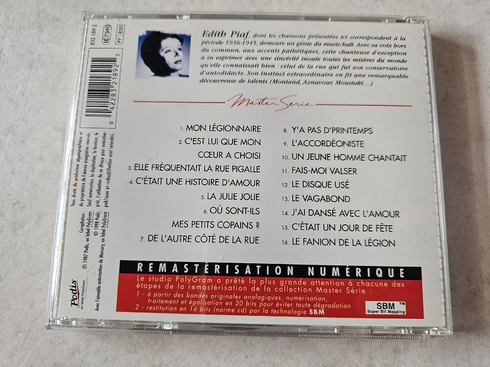 CD: Edith Piaf  -  Master Serie – Usato da Schneisingen venduto da backstore24 1