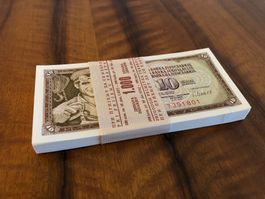 Belgrad 1981 - Jugoslawien - 10 Dinara - Bündel UNC