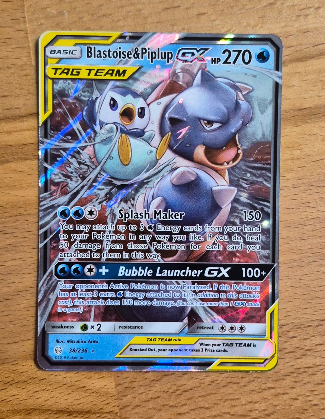 Pokémon Carte collezionabili: Blastoise & Piplup GX (38/236) – Nuovo (secondo la descrizione) da Thun venduto da Ryyf