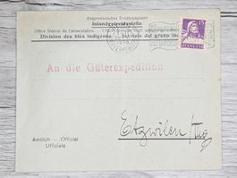 CL01 Enveloppe + Timbre Suisse 1919