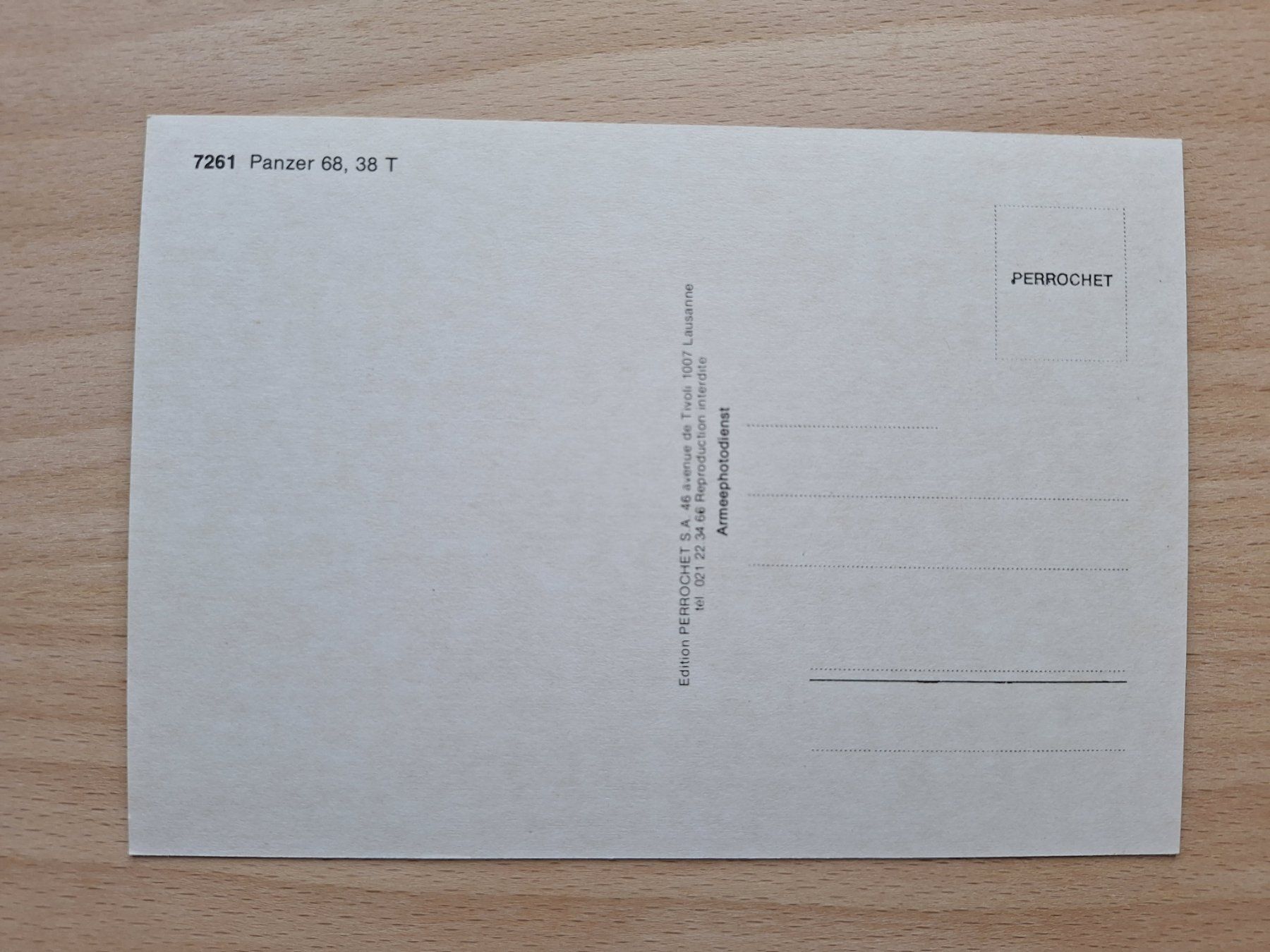Cartoline postali: AK Militär Schweiz, Panzer 68 – Usato da Lohn-Ammannsegg venduto da Beo71 1