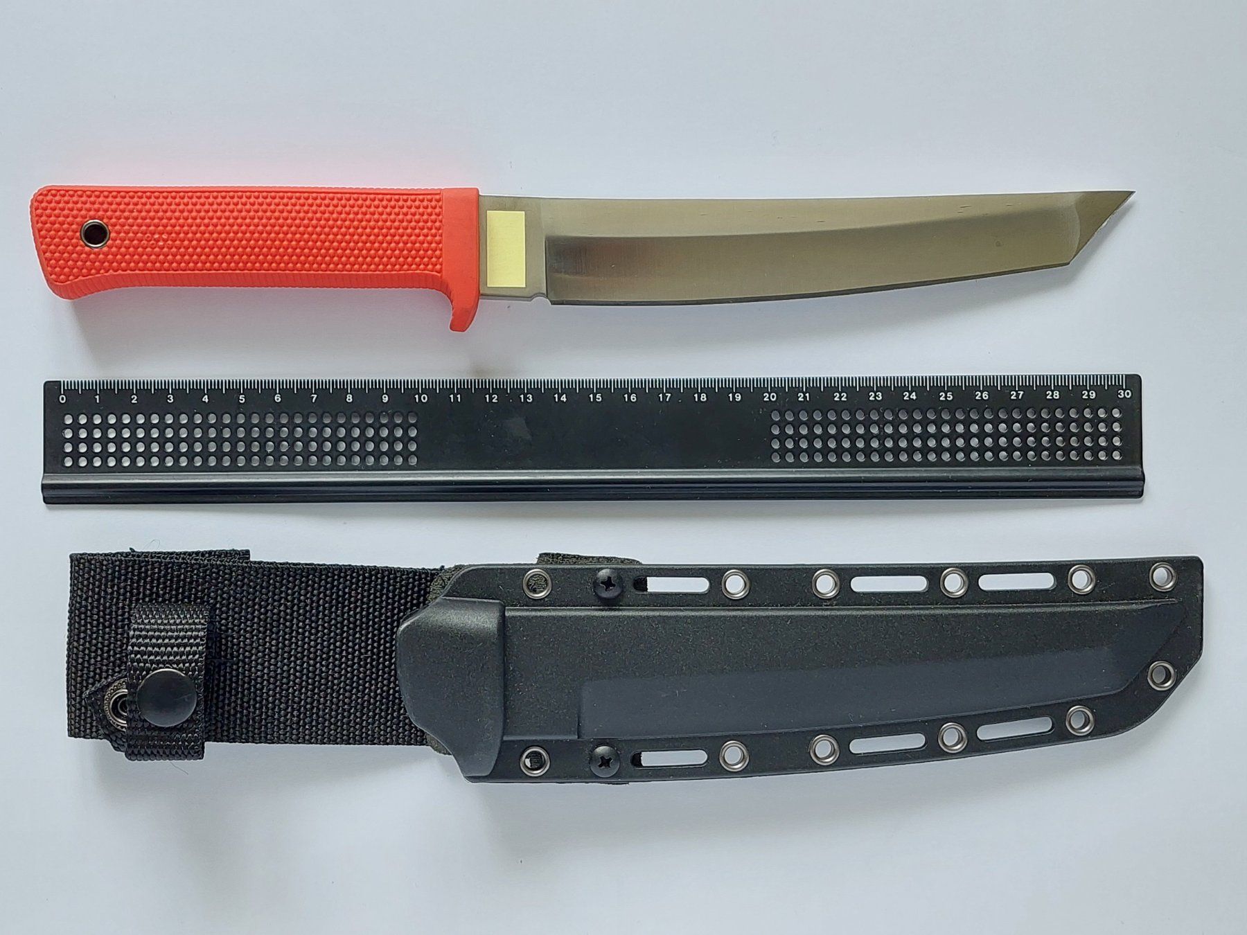Accessori: Tanto-Messer mit orangefarbenem Griff – Nuovo (secondo la descrizione) da Liebefeld venduto da Helveticus6 4