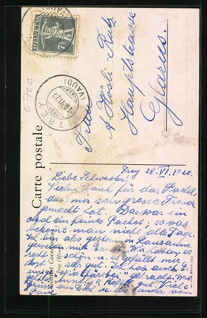 Cartoline postali: AK Trey, Institut Cornamusaz – Usato da Berlin venduto da bartko-reher 1