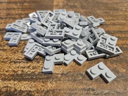 lego 2420 lot de 50 pièces Light Bluish Gray Plate 2 x 2