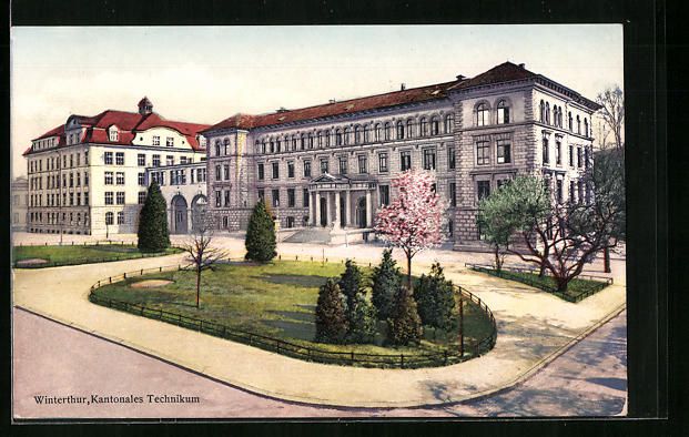 Cartoline postali: AK Winterthur, Kantonales Technikum – Usato da Berlin venduto da bartko-reher