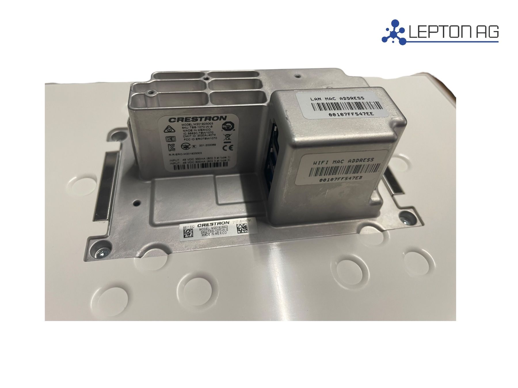 Crestron Sistema di controllo: Crestron TSS-1070-W-S Touchpanel/ In Room 10" – Usato da Niederdorf venduto da LeptonAG 3