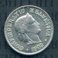 CHF___0.05 1903 unz-stgl 5 Rappen