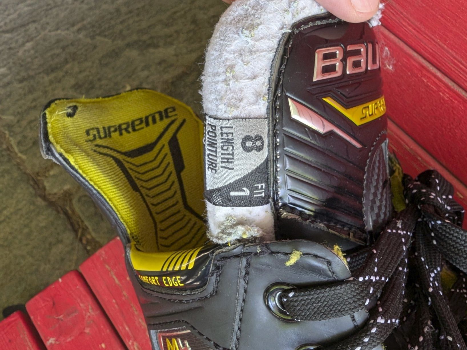 Bauer Pattini da ghiaccio: Bauer Supreme M4, Grösse 8, Fit 1 – Usato da Roggwil BE venduto da Xmopx 2