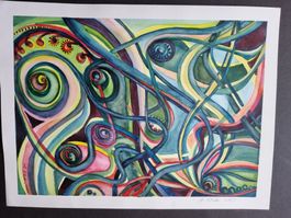 ANITA KLOTER LITHOGRAPHIE SIGNIERT
