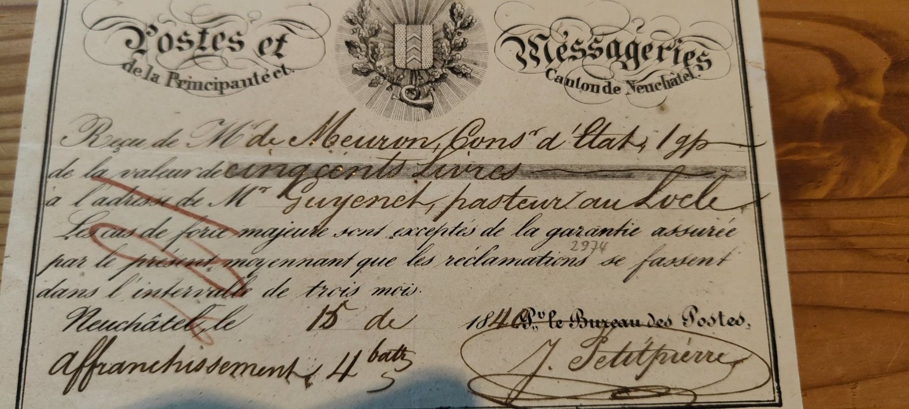 Tutti i francobolli: Telegramm, Neuchâtel 1840 – Usato da Zürich venduto da castraregina 2