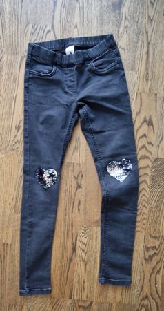 Palomino Jeans Gr.140  mit Herz-Pailetten 💖