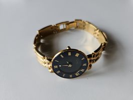 Montre F Georges Claude plaqué or cadran noir - swiss made