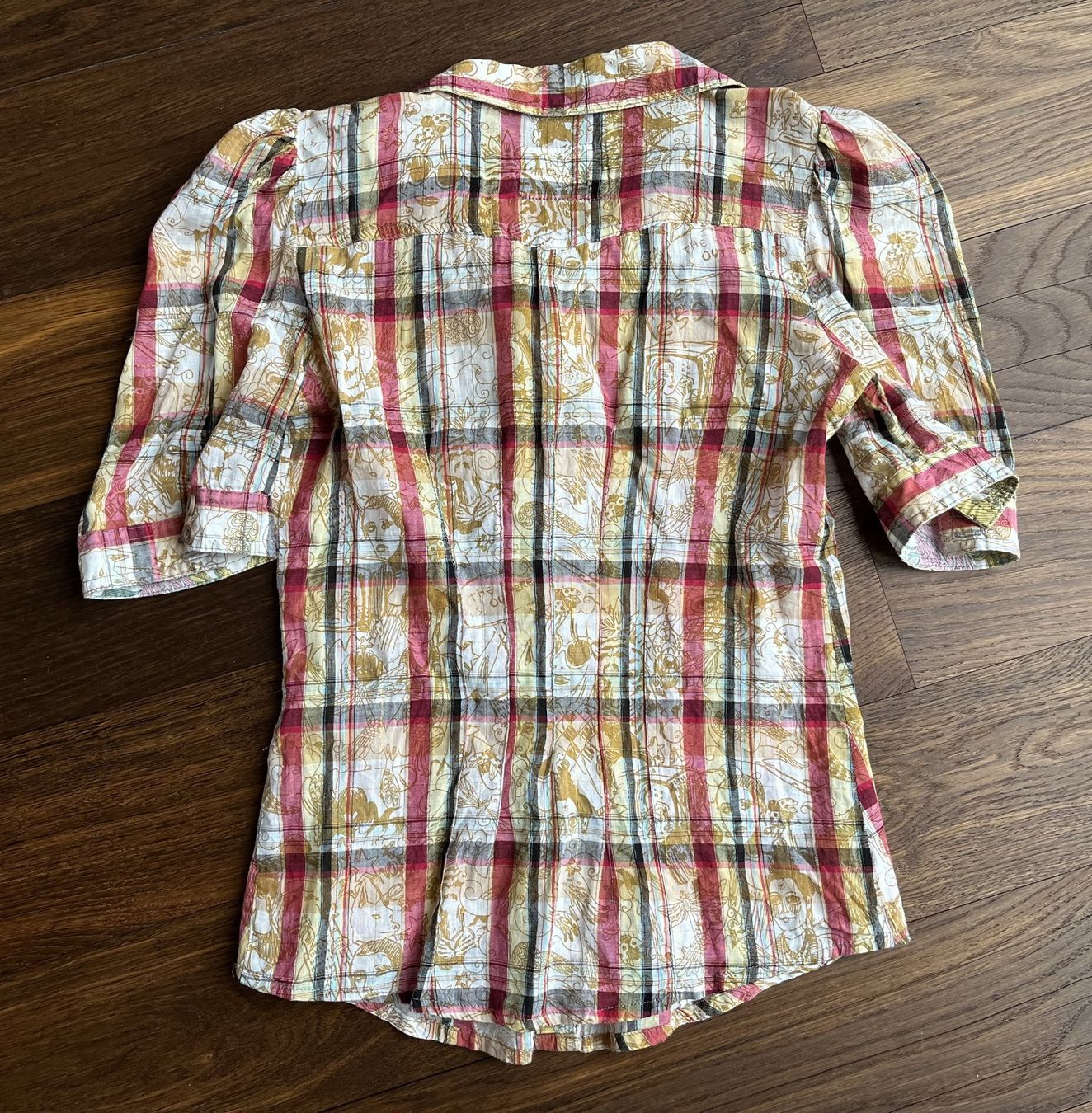 Desigual Camicette: Bluse kurzarm Desigual kariert Gr. S – Usato da Affoltern am Albis venduto da Blackrhythm 3