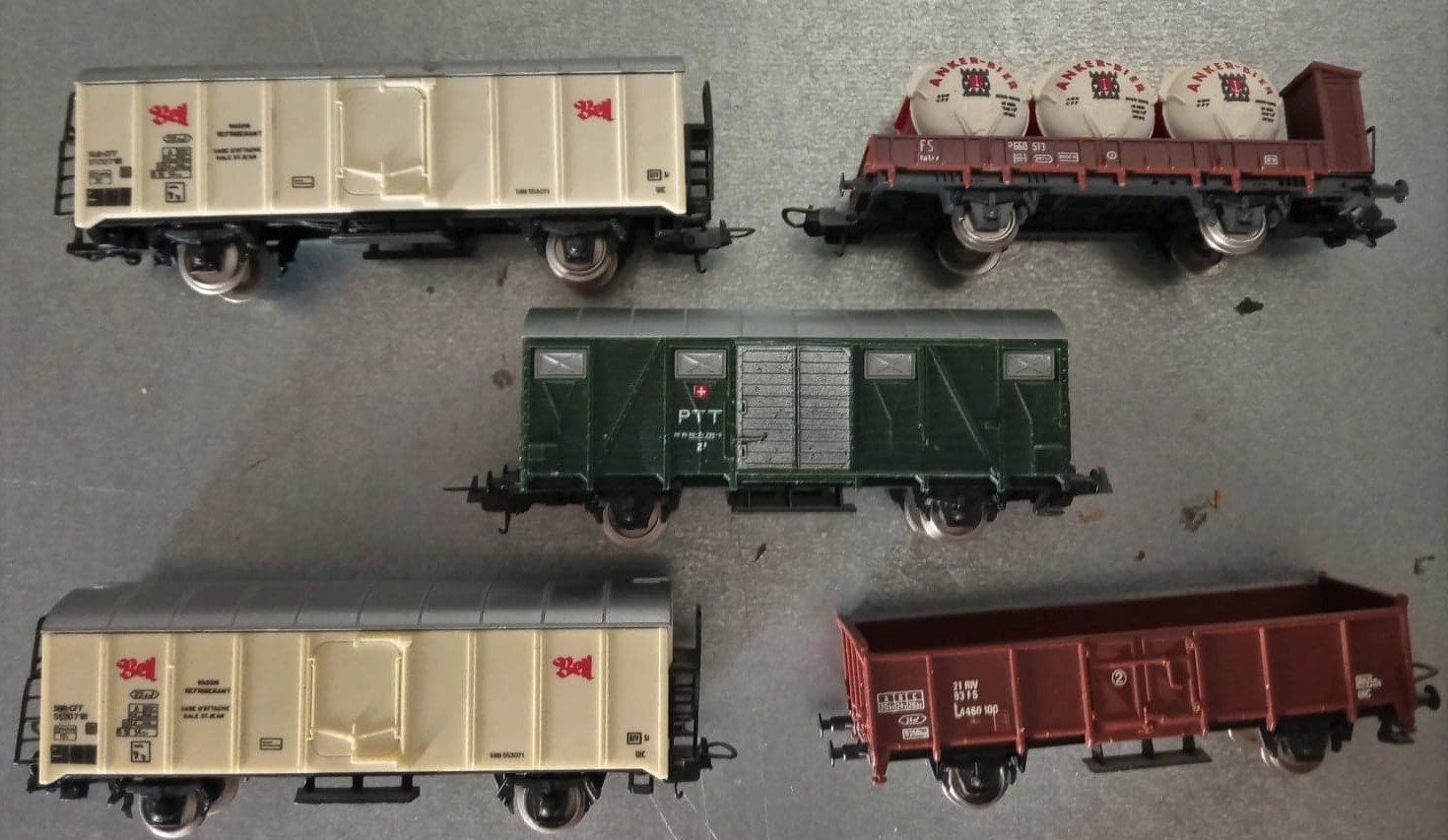 Lima Modelleisenbahnen: LIMA Wagons 5 x - transports marchandises - SBB CFF – Gebraucht aus Le Locle von PereiraHugo 1