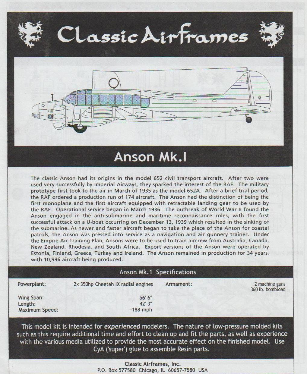 Kit di modellismo & Modellini statici: Decals zu Avro Anson Mk.I 1/48 – Nuovo (secondo la descrizione) da Bözen venduto da jackieoh 3