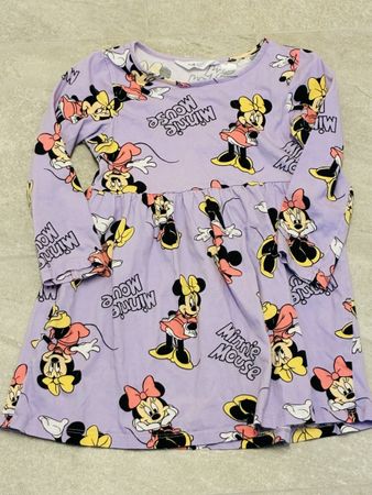 Süsses H&M Kleid mit Minnie Mouse Print, Gr. 110/116