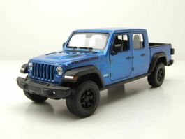 Jeep Gladiator Rubicon seit 2020 blau met. / schwarz    1:24