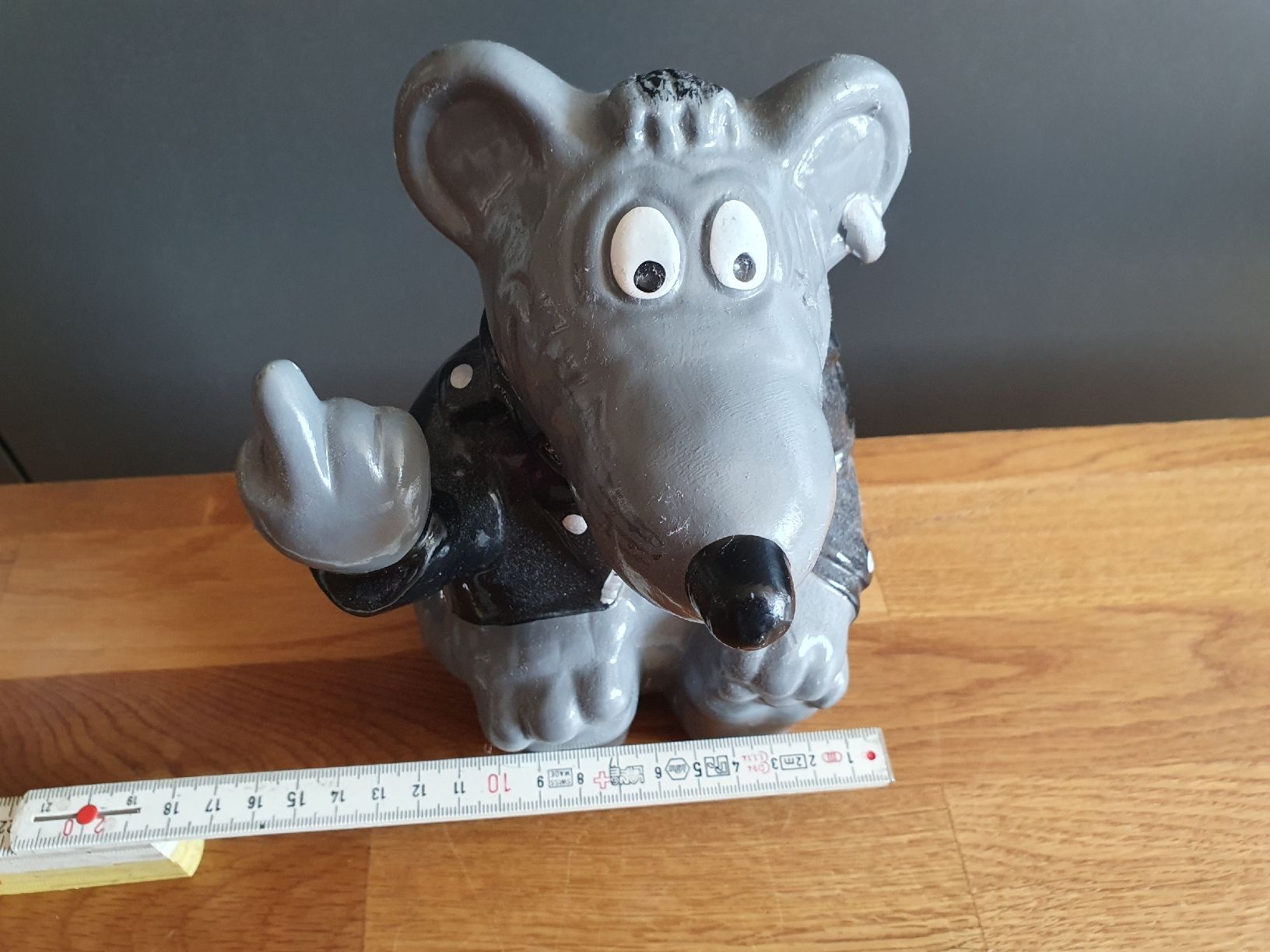 Salvadanai: Coole Spardose "Rocker Maus", Keramik – Usato da Laufenburg venduto da megane1959 2