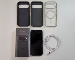 Google Pixel 10 Pro, 256GB, Obsidian, 3 Cases & Folie
