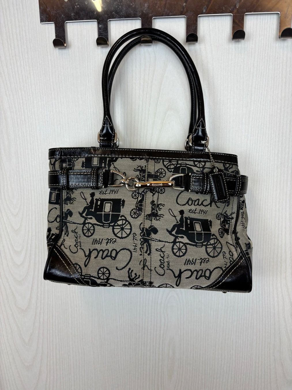 Coach Borse da donna: Coach Hamptons Carriage Print Bag – Usato da Tägerwilen venduto da Akh.Boutique