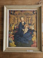 Kunstdruck Stefan Lochner - Madonna im Rosenhag - gerahmt