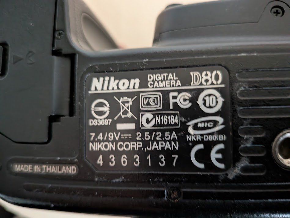 Nikon Kamera: Nikon D80 Digital Camera "Boitier" – Gebraucht aus Genève von popsetivoire170 3