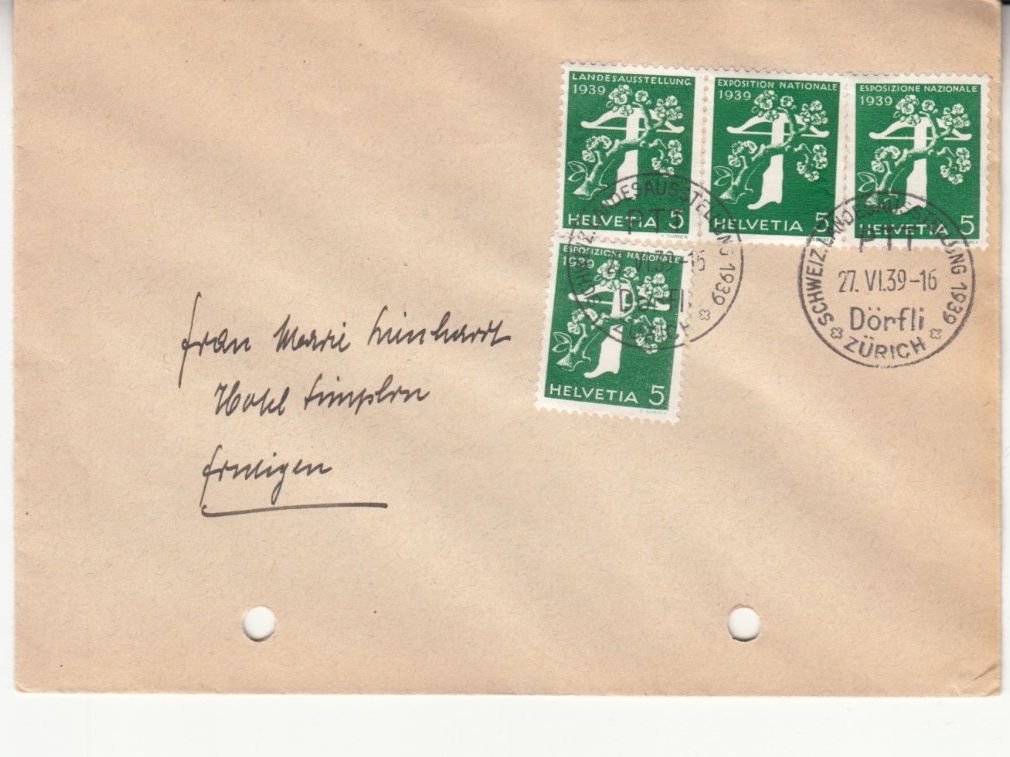 Alle Briefmarken: Landi 1939 3 Briefe – Gebraucht aus Bürglen TG von StampGraf 2