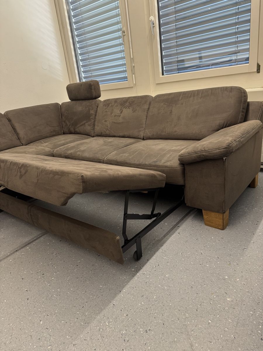 Divani: Ecksofa mit Schlaffunktion braun – Usato da Wetzikon ZH venduto da philippe_22 3