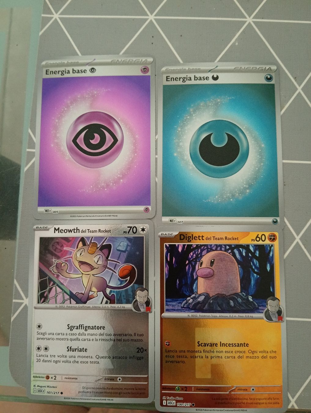 Pokémon Sammelbilder & Trading cards: Carte Pokemon Meowth e Diglett Team Rocket reverse  – Gebraucht aus Cadenazzo von kev_sb77