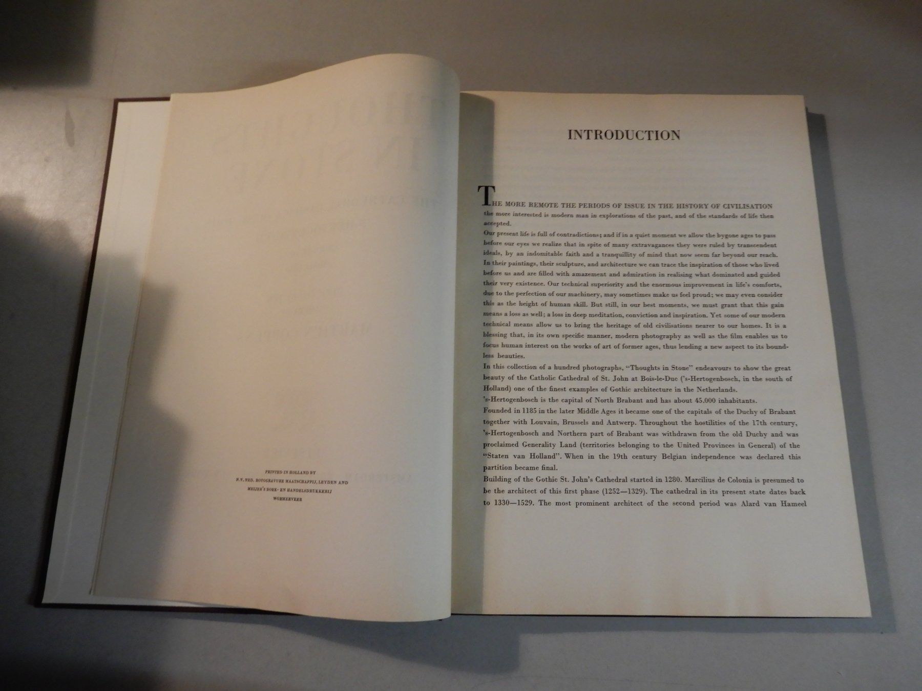 Libri: Antikes Buch: Thoughts in Stone, 1948, Elsevier – Usato da Erstfeld venduto da Mario_boe0 3
