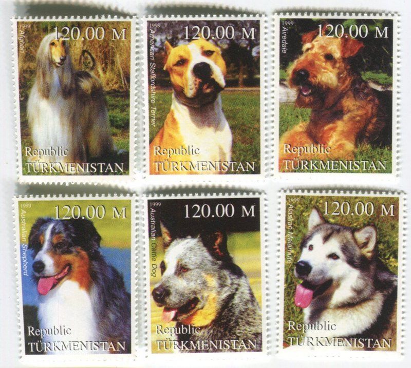 Alle Briefmarken: Briefmarken "Australian Shepherd , Alaskan Malamute". – Neu und originalverpackt aus Basel von Butsch5