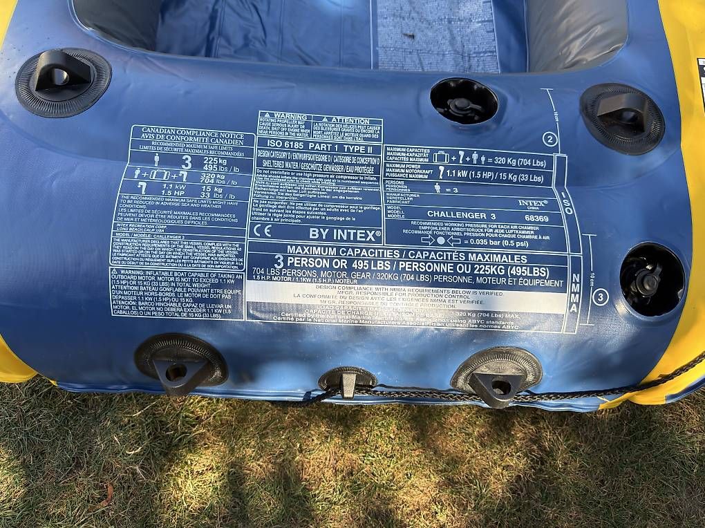 Boote: Intex Challenger 3 Schlauchboot – Gebraucht aus Niederbipp von Stern10304 4