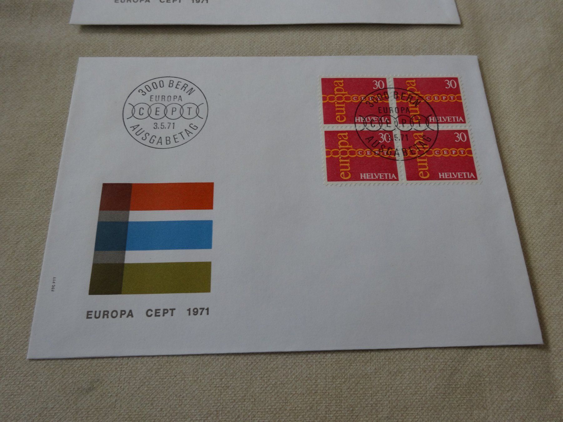 Alle Briefmarken: 3 Sonderbriefe Europa Cept 1971 – Neu und originalverpackt aus Neerach von jenny062 1