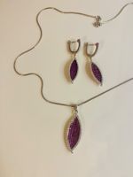 Ohrringe mit Kette – Set