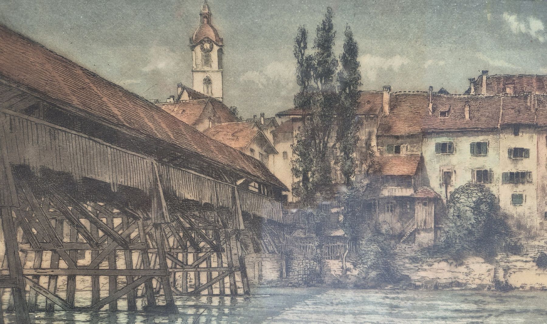 Incisioni: Gravure en cooleurs de Henri Robert  – Usato da Farvagny-le-Grand venduto da CollectibleWatches 1
