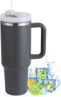 Thermobecher – Edelstahl Kaffebecher to Go - 1.2L - Schwarz