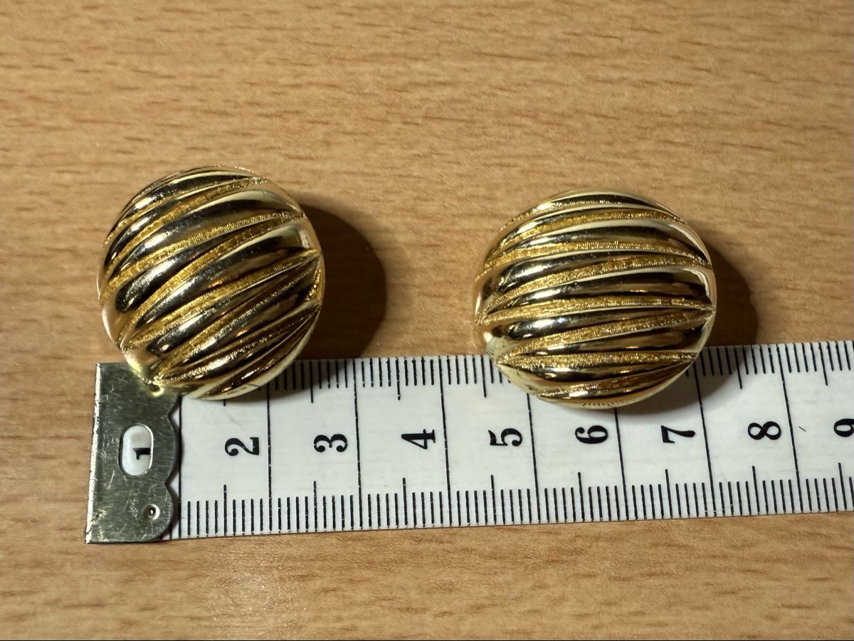 Orecchini pendenti & Orecchini a lobo: Goldfarbe Vintage Ohrringe, Clip – Usato da Lamone venduto da LaCantinaMagica 6