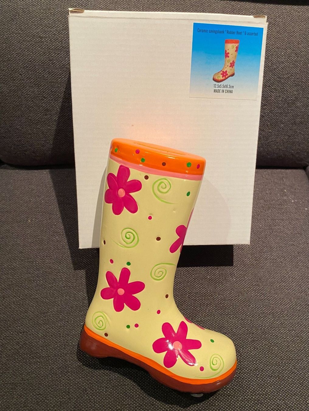 Salvadanai: Sparkasse Kässeli Stiefeli NEU orange pink – Nuovo e nell'imballaggio originale da Rickenbach b. Wil venduto da sunneschii_ 2
