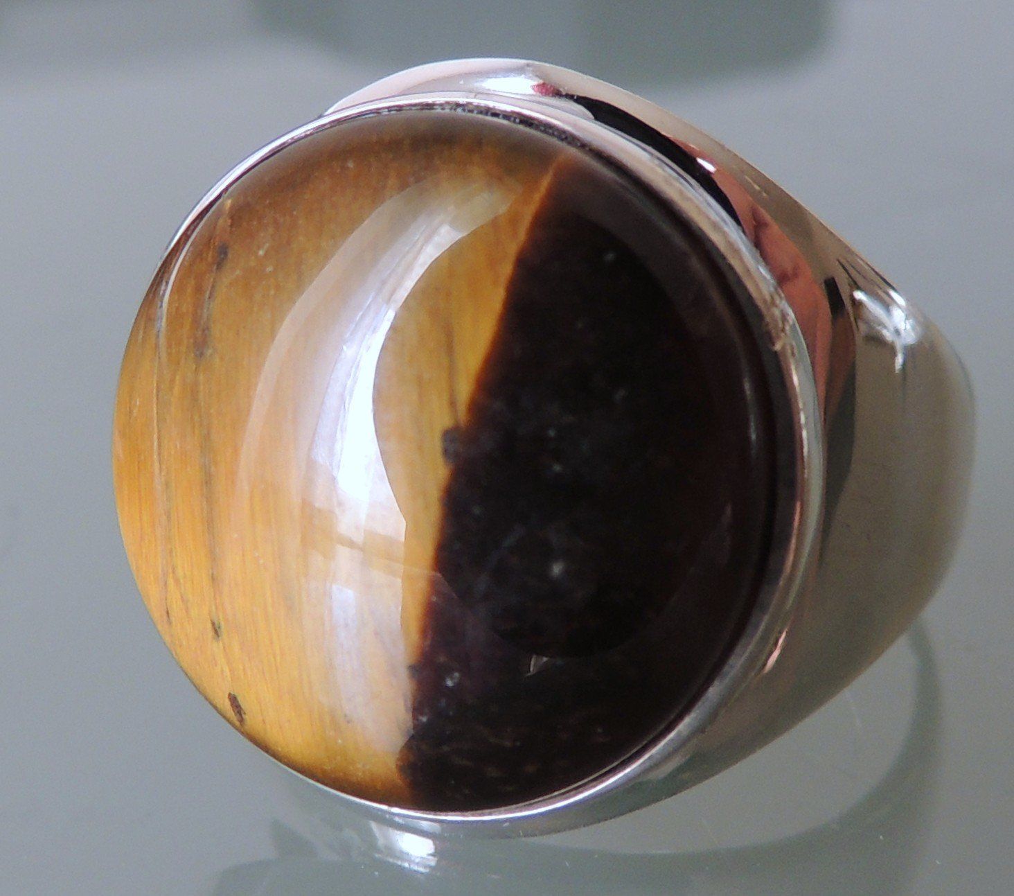 Anelli: Silber 925 Tigerauge Fingerring Gr. 57 – Nuovo e nell'imballaggio originale da Waldenburg venduto da schaller707 2