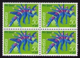 1989_W67_Pro SPORT-Marke_2. Ausgabe_VIERERBLOCK ! **