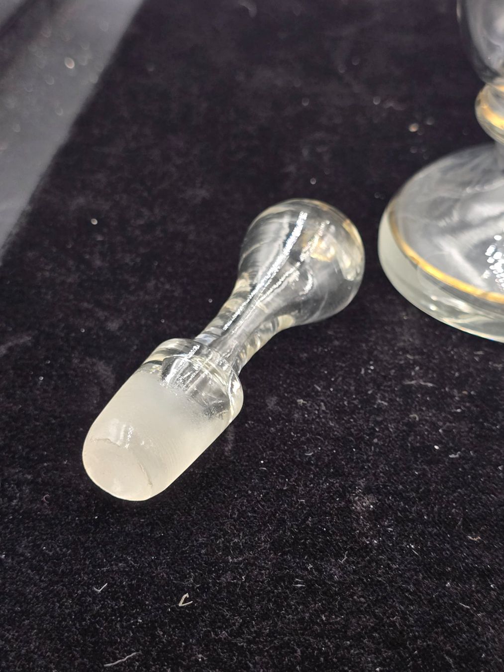 Caraffe: Antike Glaskaraffe mit 4 Gläsern – Usato da Rorschacherberg venduto da snOOpydOg11 8