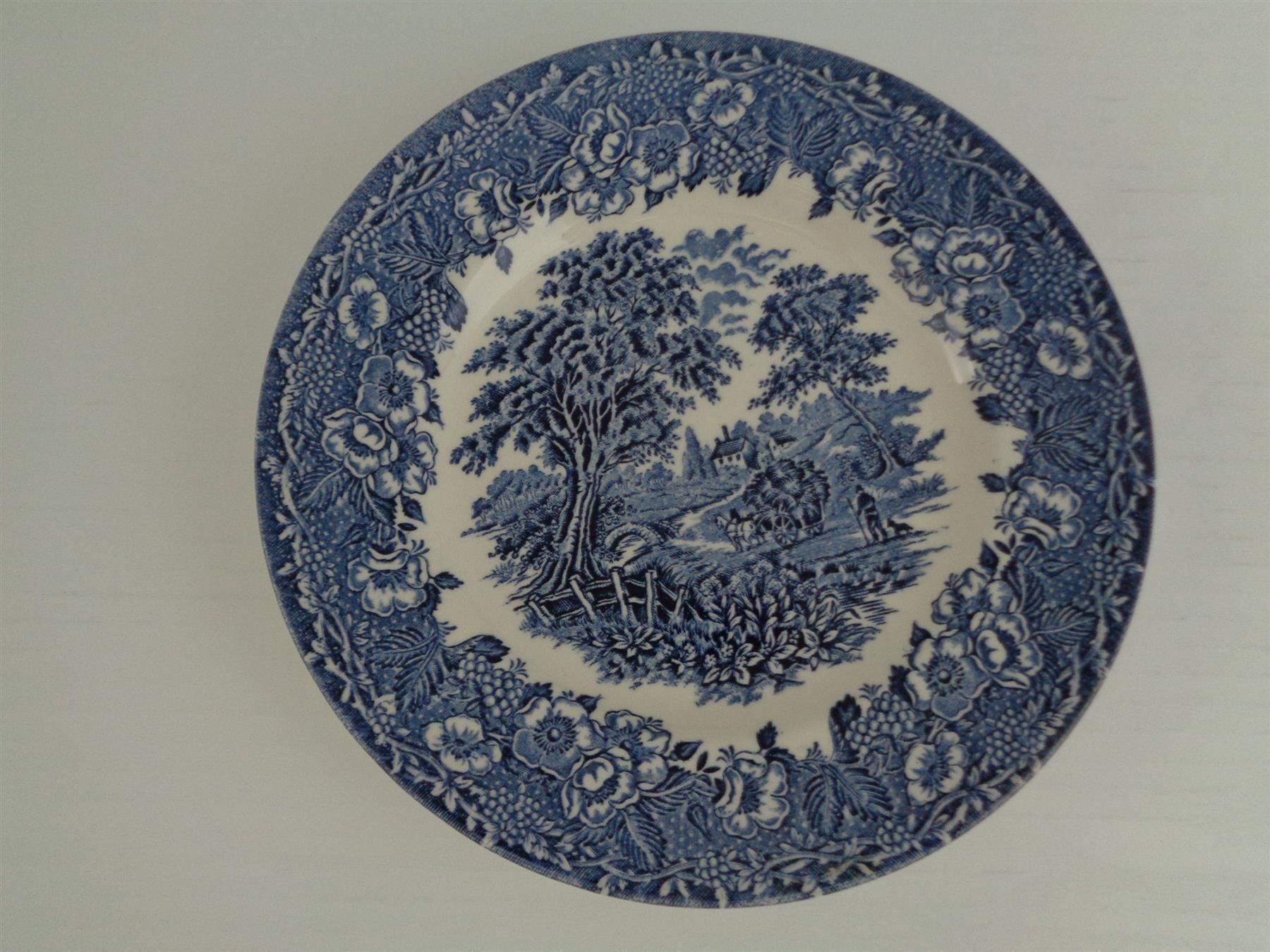 Teller: 6 Dessertteller - Ironstone England blau – Gebraucht aus Chur von omonia 2