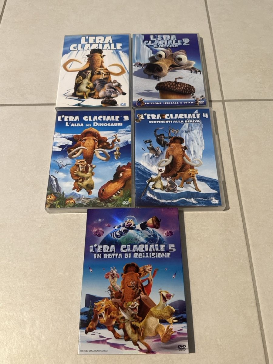 Tutti i DVDs: L’era glaciale 1,2,3,4,5 – Usato da Cadenazzo venduto da nick995