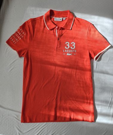 Lacoste Polo Orange Homme Taille XS bon état